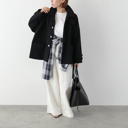 【9/11 13:00- 先行予約10％OFF】ステンカラーショートコート 26AW-V001