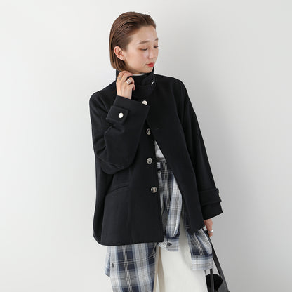 【9/11 13:00- 先行予約10％OFF】ステンカラーショートコート 26AW-V001