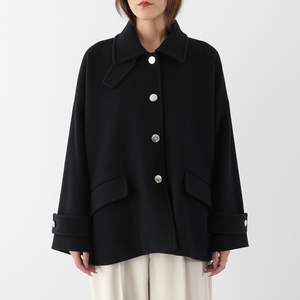 【9/11 13:00- 先行予約10％OFF】ステンカラーショートコート 26AW-V001