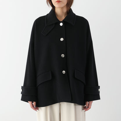 【9/11 13:00- 先行予約10％OFF】ステンカラーショートコート 26AW-V001