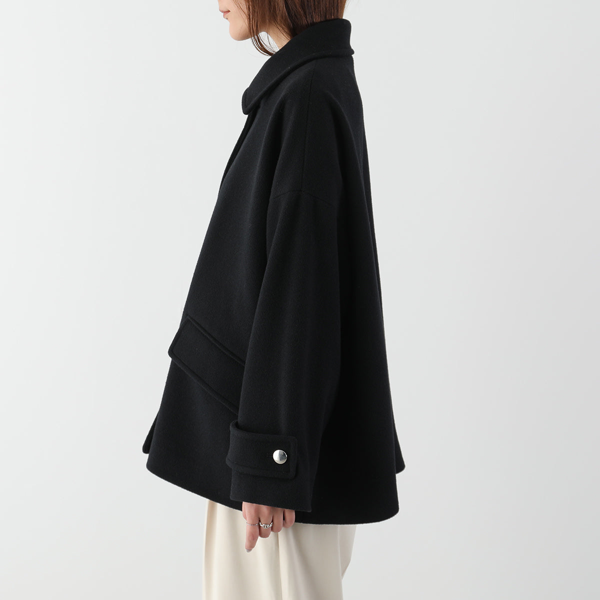 【9/11 13:00- 先行予約10％OFF】ステンカラーショートコート 26AW-V001