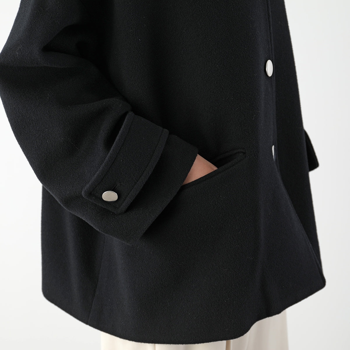【9/11 13:00- 先行予約10％OFF】ステンカラーショートコート 26AW-V001