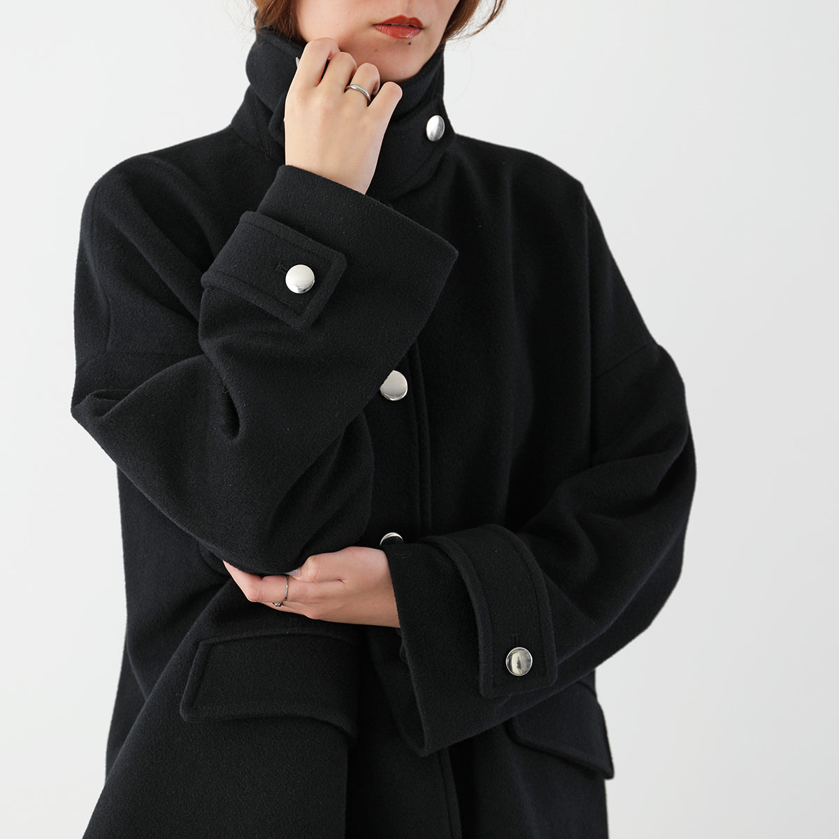 【9/11 13:00- 先行予約10％OFF】ステンカラーショートコート 26AW-V001