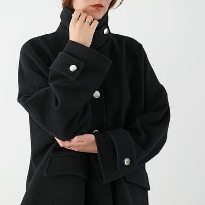 【9/11 13:00- 先行予約10％OFF】ステンカラーショートコート 26AW-V001