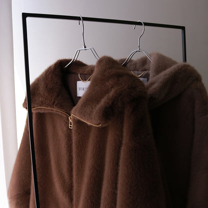【9/11 13:00- 先行予約10％OFF】ミンクライクフーディーブルゾン 26AW-V002