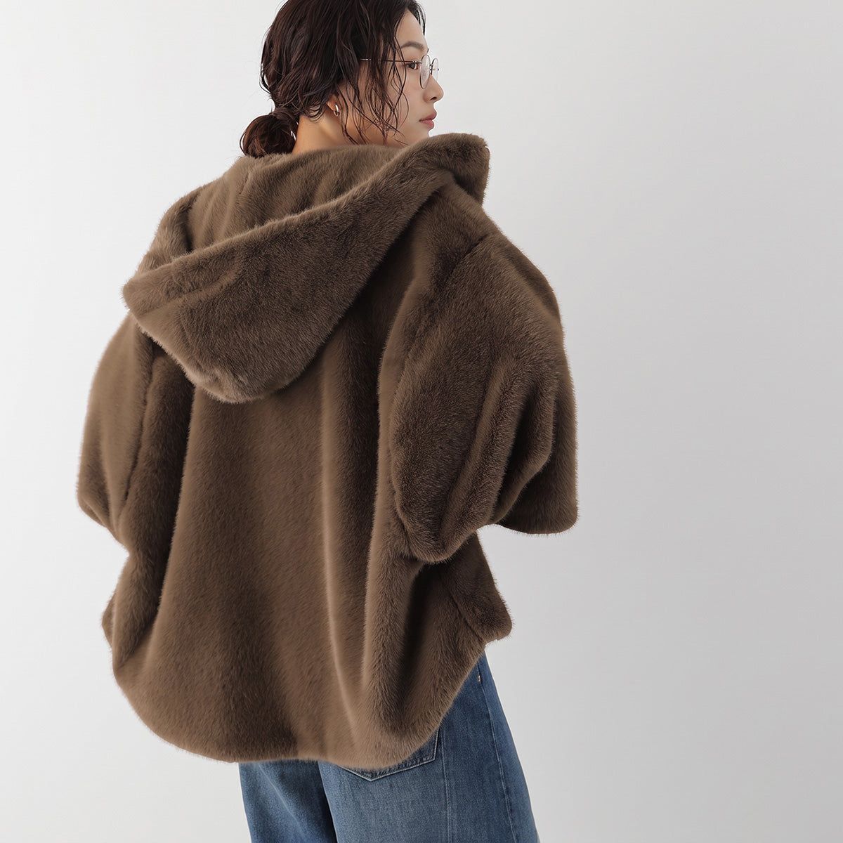 【9/11 13:00- 先行予約10％OFF】ミンクライクフーディーブルゾン 26AW-V002