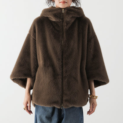 【9/11 13:00- 先行予約10％OFF】ミンクライクフーディーブルゾン 26AW-V002