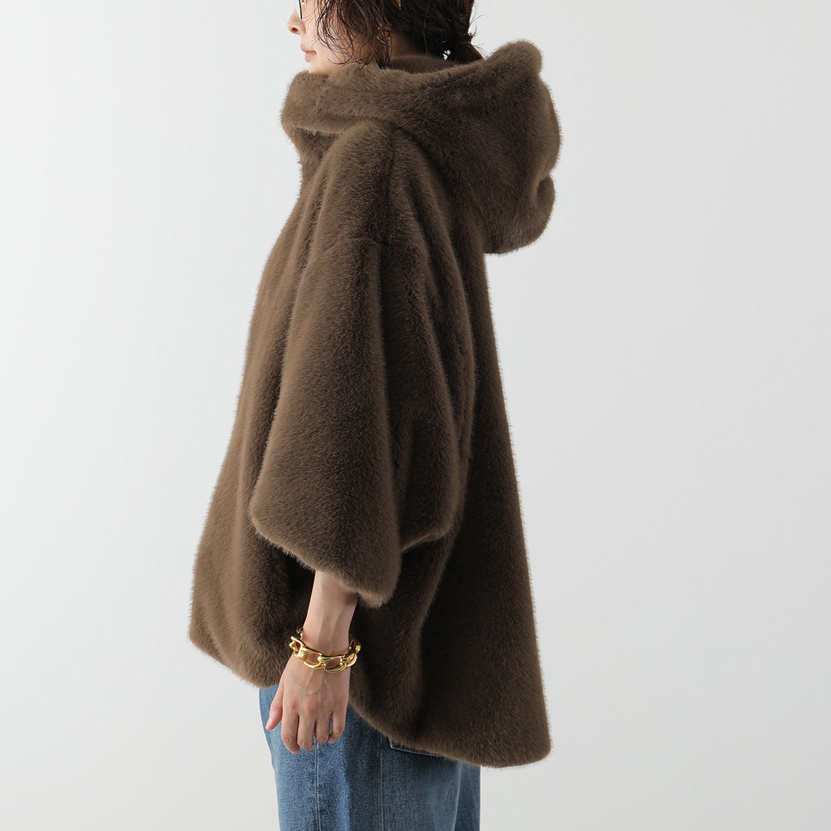 【9/11 13:00- 先行予約10％OFF】ミンクライクフーディーブルゾン 26AW-V002